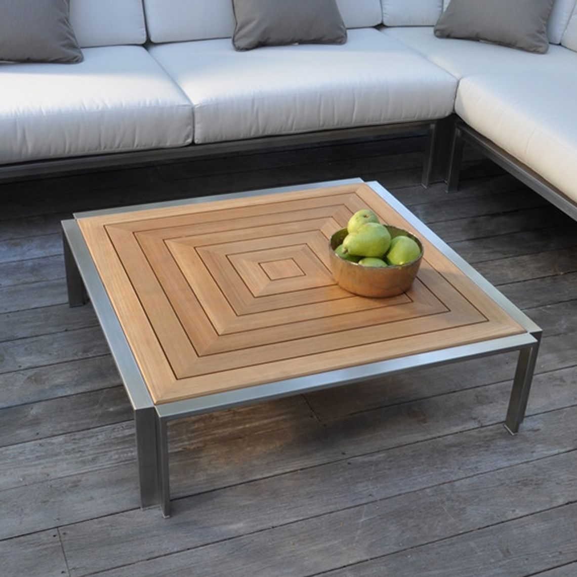 Tivoli 35" Square Sectional Coffee Table lifestyle