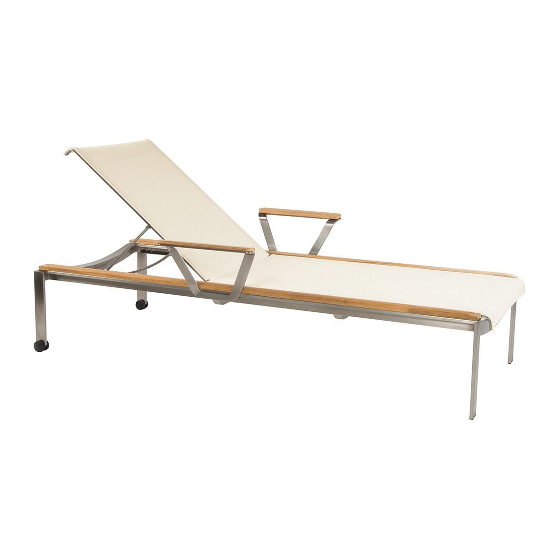Kingsley Bate Tivoli Stacking Adjustable Chaise Loungers with Wheels