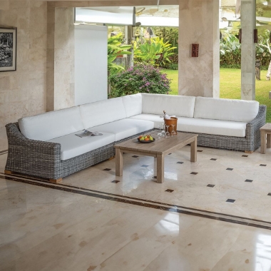 Kingsley Bate Tortola Wicker Patio L-Sectional - KB-TORTOLA-SET2