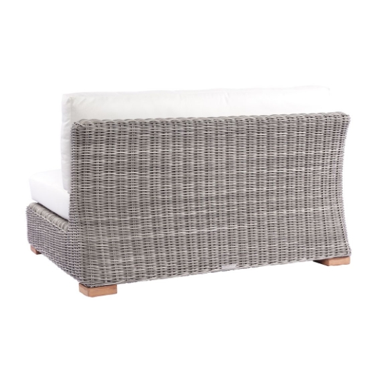 Tortola Sectional Armless Settee back