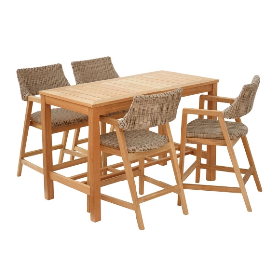 Wainscott 59.5" x 34" Rectangle Bar Table set