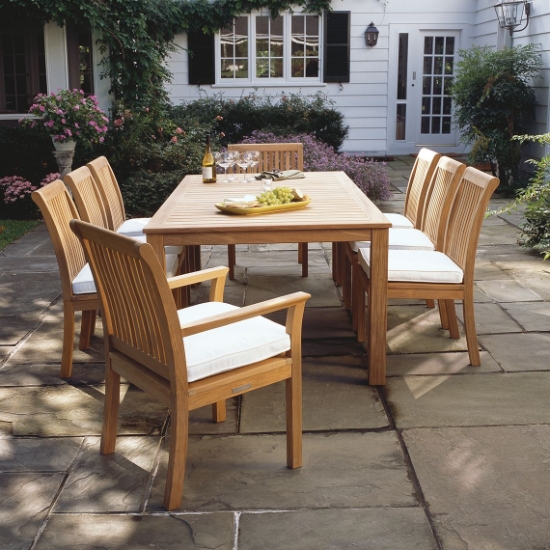 Wainscott 85" x 42.5" Rectangle Dining Table set