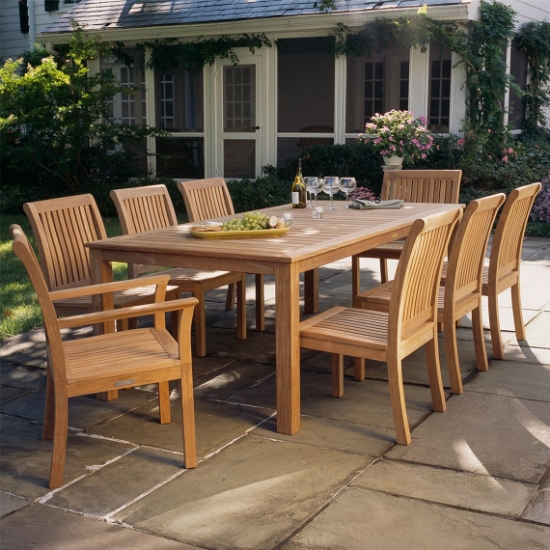 Wainscott 85" x 42.5" Rectangle Dining Table set