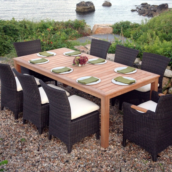 Wainscott 85" x 42.5" Rectangle Dining Table set