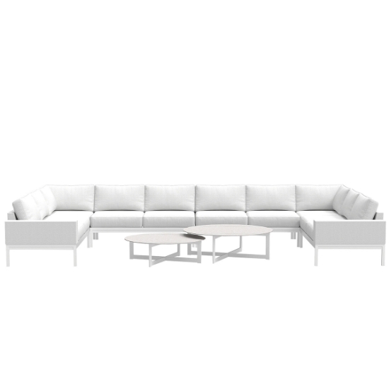 Bespoke sectional white