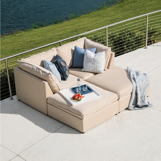Colson Upholstered Modular Outdoor Furniture Set