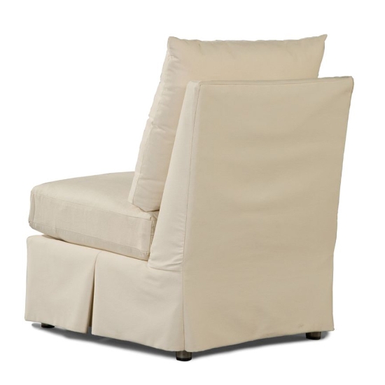 Elena Sectional Armless Chair back
