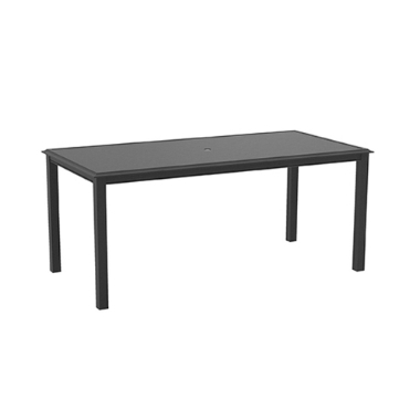 Lane Venture Livingston Rectangular Counter Table with Umbrella Hole - 84" x 42" - 457-83U