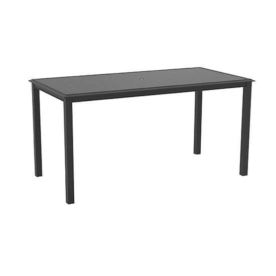 Lane Venture Livingston Rectangular Bar Table with Umbrella Hole - 84" x 42" - 457-85U