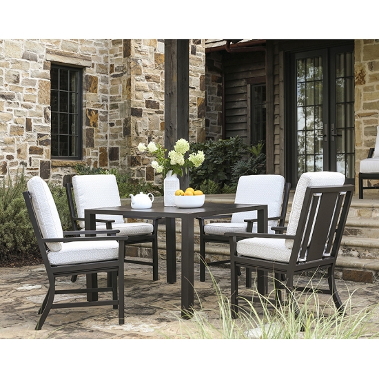 Lane Venture Montana Cushion Square Patio Dining Set for 4 - LV-MONTANA-SET4