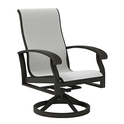 Lane Venture Smith Lake Sling Swivel Rocker Dining Chair - 418-46