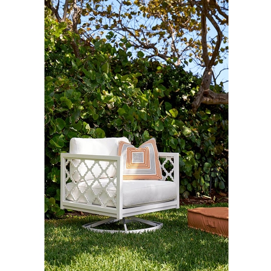 Willow Garden Swivel Rocker Chair lifestyle picture