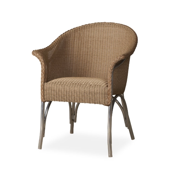 Padded seat outside dining chair