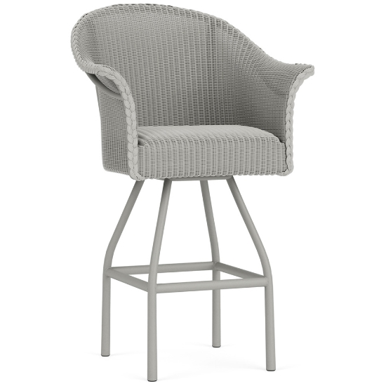Lloyd Flanders All Seasons Swivel Bar Stool with Padded Seat - 124309