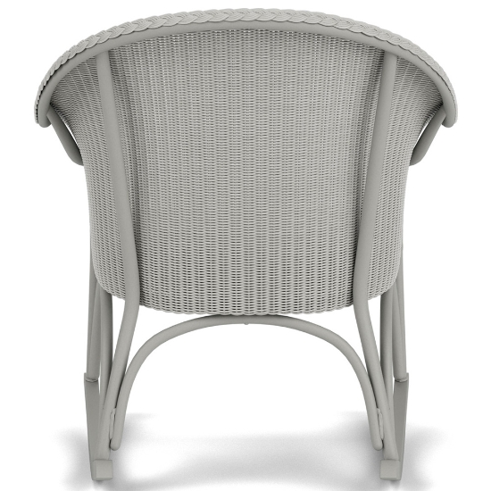 Outdoor Wicker Rocking chair back detail