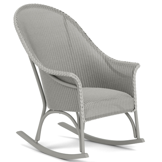Lloyd Flanders All Seasons High Back Porch Rocker with Padded Seat - 124336