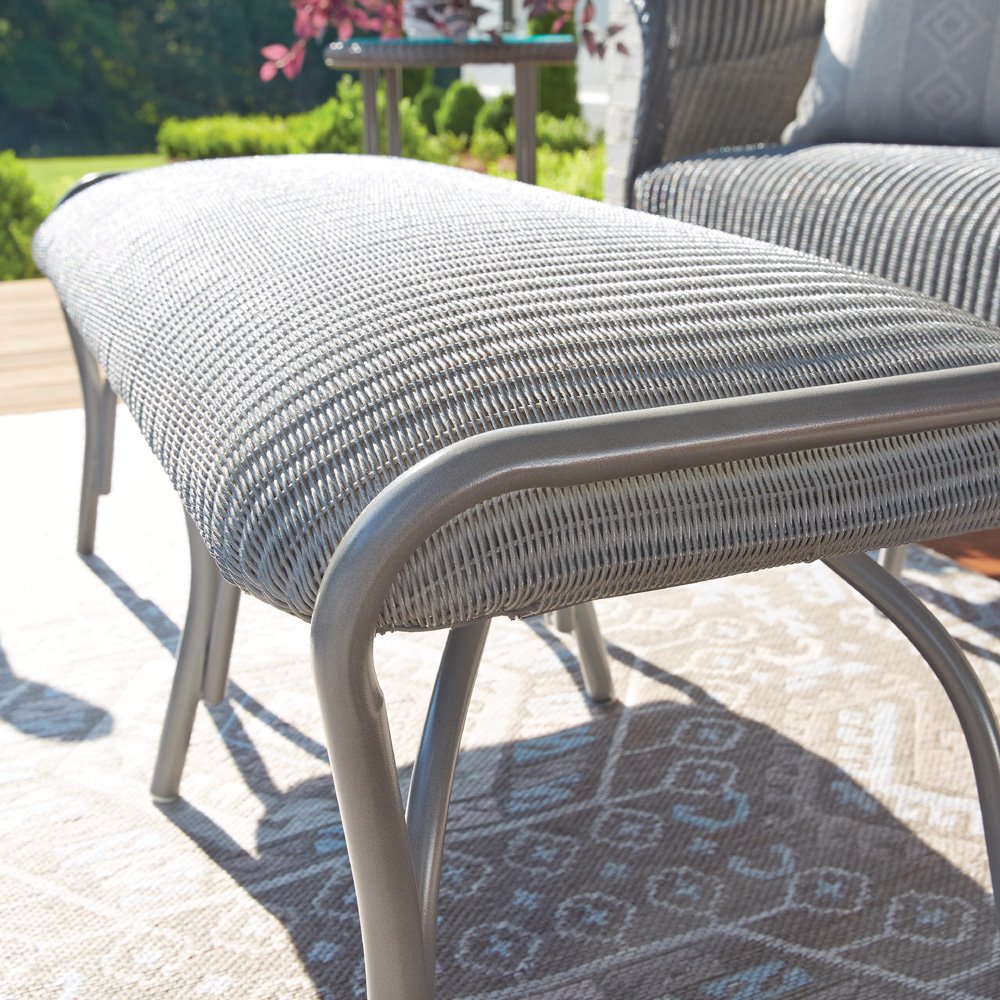 wicker ottoman no cushion