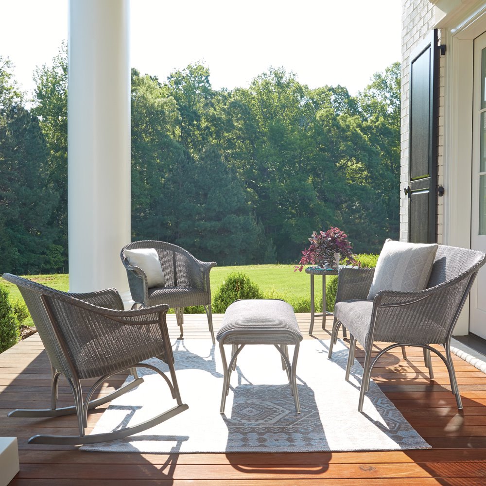 wicker luxury outdoor side table