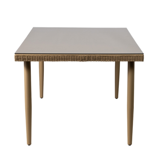 Cascade 86" Rectangular Dining Table side