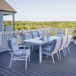 Lloyd Flanders Cascade Patio Dining Set for 8 - LF-CASCADE-SET2