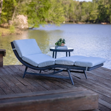 Lloyd Flanders Cascade Chaise and Side Table Set - LF-CASCADE-SET5