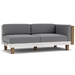 Catalina Wicker Sectional with Teak Accents - LF-CATALINA-SET6