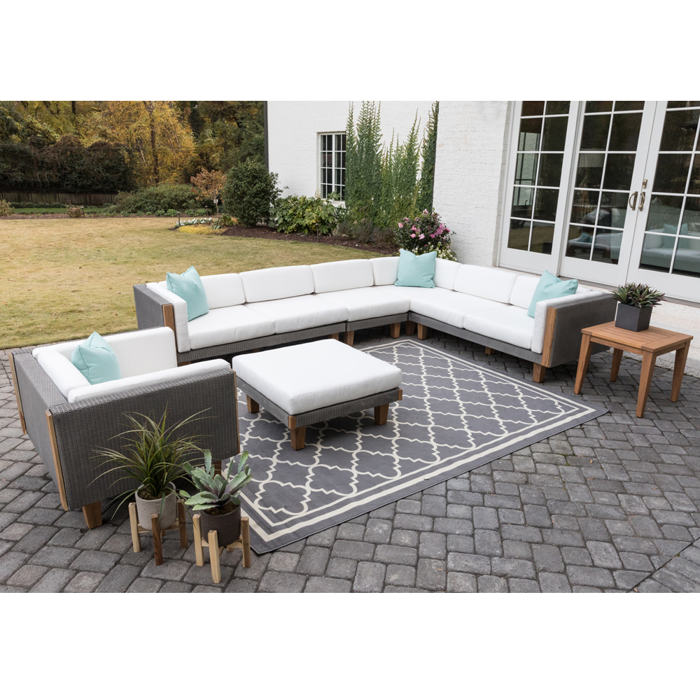 Catalina outdoor wicker sectional