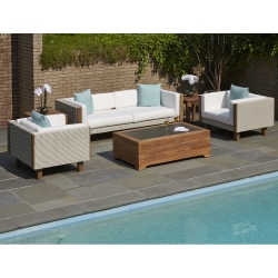 Lloyd Flanders Catalina Sofa and Lounge Chair Wicker Patio Set - LF-CATALINA-SET1