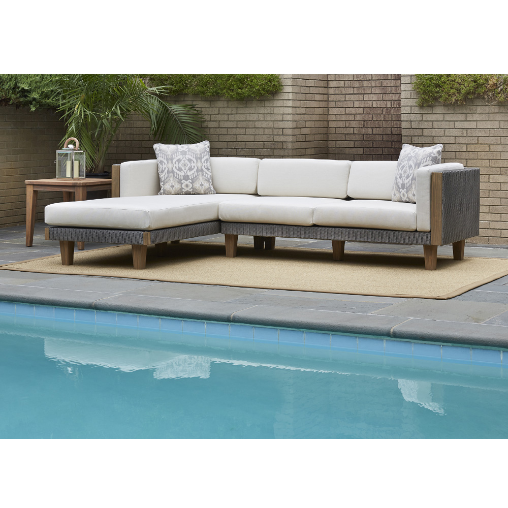 Lloyd Flanders Catalina Outdoor Wicker L-Sectional with Chaise - LF-CATALINA-SET2