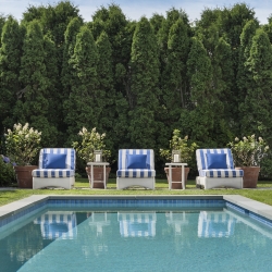 Lloyd Flanders Loom Wicker Chaise Set with Side Tables - LF-CHAISE-SET1
