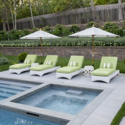 Lloyd Flanders Loom Wicker Pool Chaise Set - LF-CHAISE-SET2