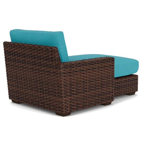 Contempo Right Arm Woven Vinyl Wicker Chaise - 38025