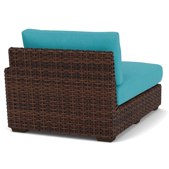 Contempo Left Arm Woven Vinyl Wicker Chaise - 38026