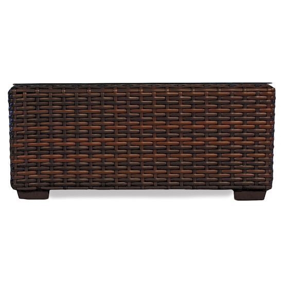 Contempo 40" Square Woven Vinyl Wicker Cocktail Table - 38044