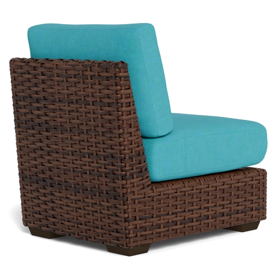 Contempo Armless Woven Vinyl Wicker Sectional Chair - 38053
