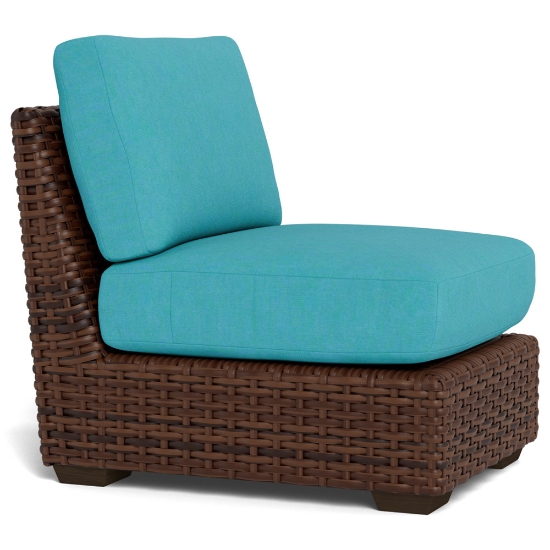 Contempo Armless Woven Vinyl Wicker Sectional Chair - 38053