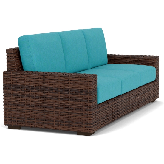 Contempo Woven Vinyl Wicker Sofa - 38055