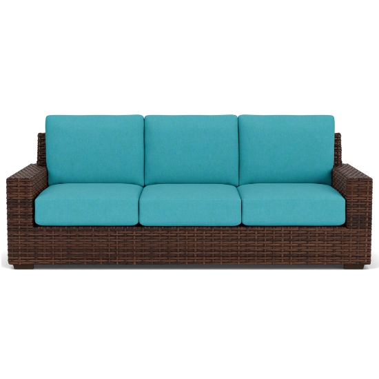 Contempo Woven Vinyl Wicker Sofa - 38055