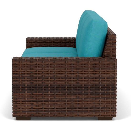 Contempo Woven Vinyl Wicker Sofa - 38055