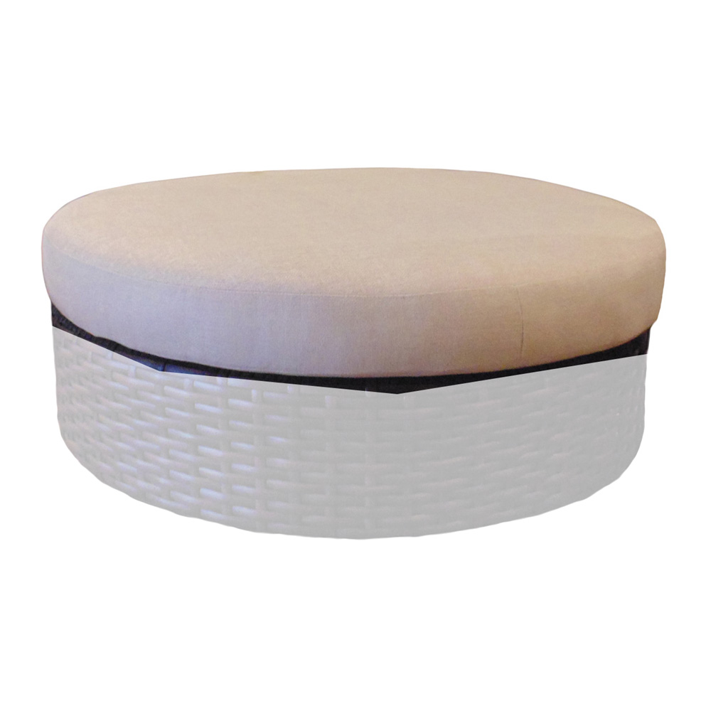 Lloyd Flanders Castered Round Ottoman Replacement Cushion - 38937