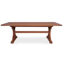 Lloyd Flanders 86 inch by 40 inch Rectangle Trestle Base Dining Table - 286186