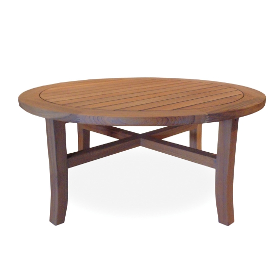 Mesa Curved Wicker Sectional Set with Teak Table - LF-MESA-SET8