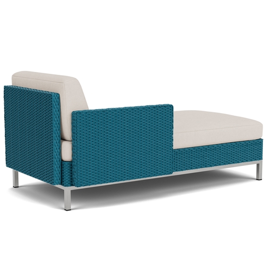 Elements Right Arm Wicker Sectional Chaise