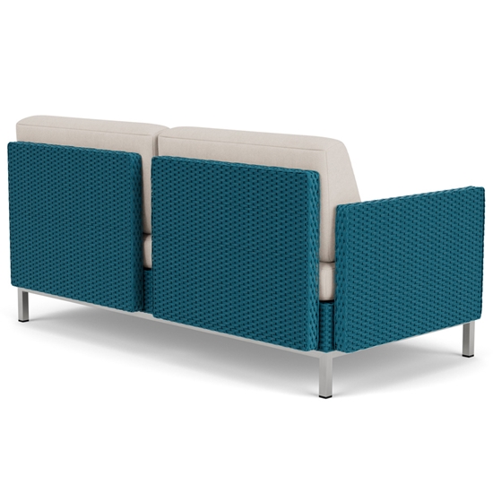 Elements Loveseat Wicker Back and Arms
