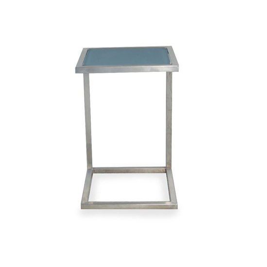 Lay on glass modern side table
