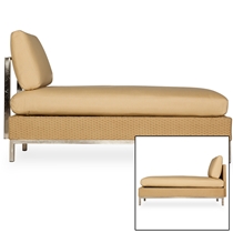 Elements Wicker Armless Chaise