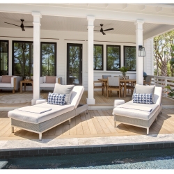 Lloyd Flanders Elements Modern Wicker Pool Chaise Lounge Set - LF-ELEMENTS-SET19