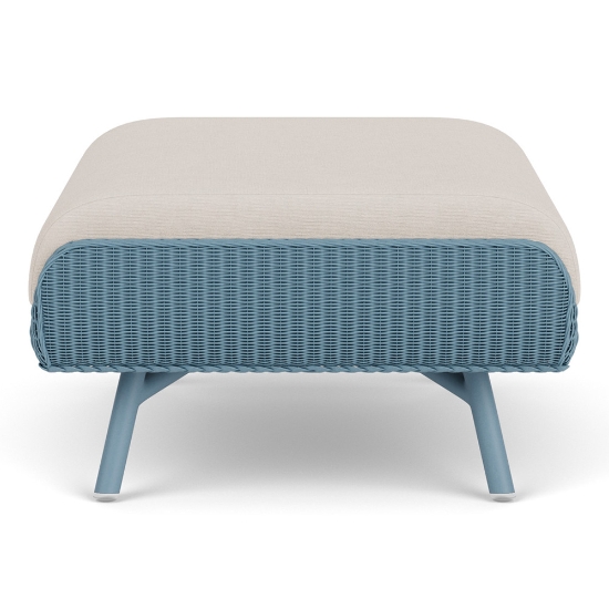 Essence Wicker Ottoman Side View
