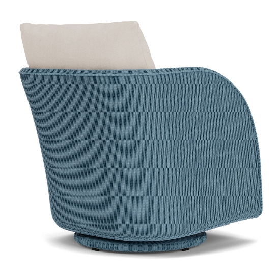 Essence Wicker Swivel Glider Back Angle