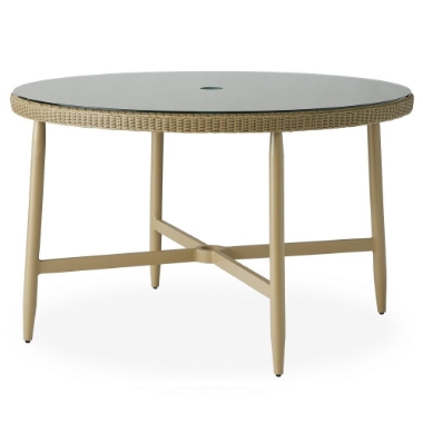 Lloyd Flanders Fairview 48" Round Umbrella Dining Table - 182048